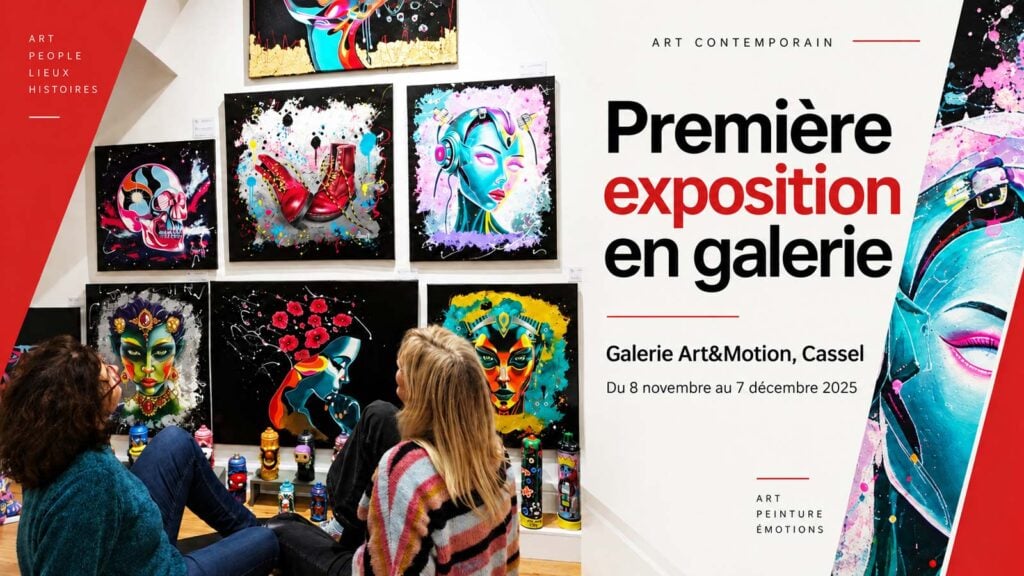 Première exposition à Cassel, galerie Art et Motion.